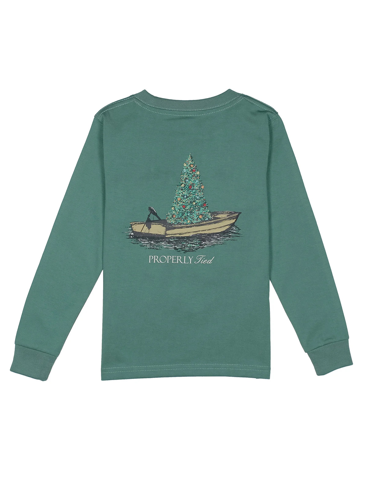 Boys Jolly Boat LS Marine Green