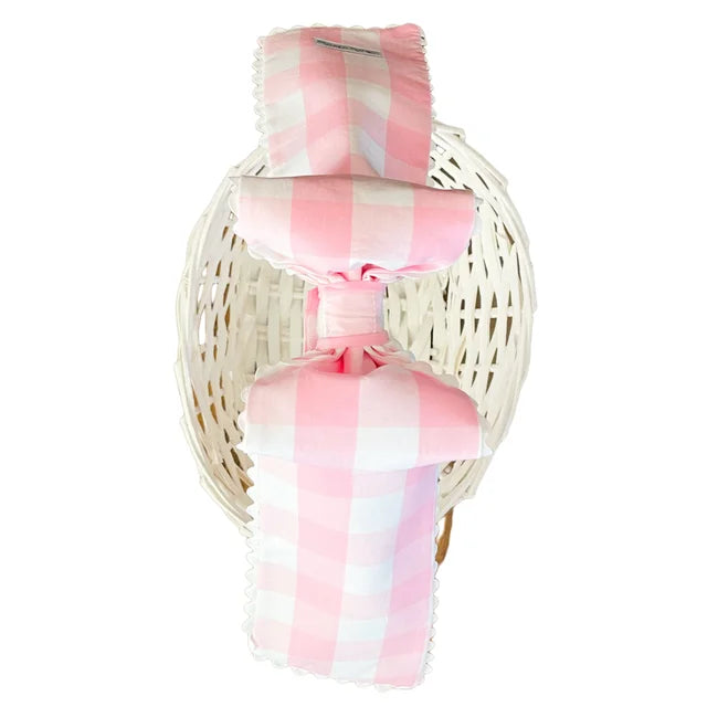 Pink Buffalo Check Basket Bow