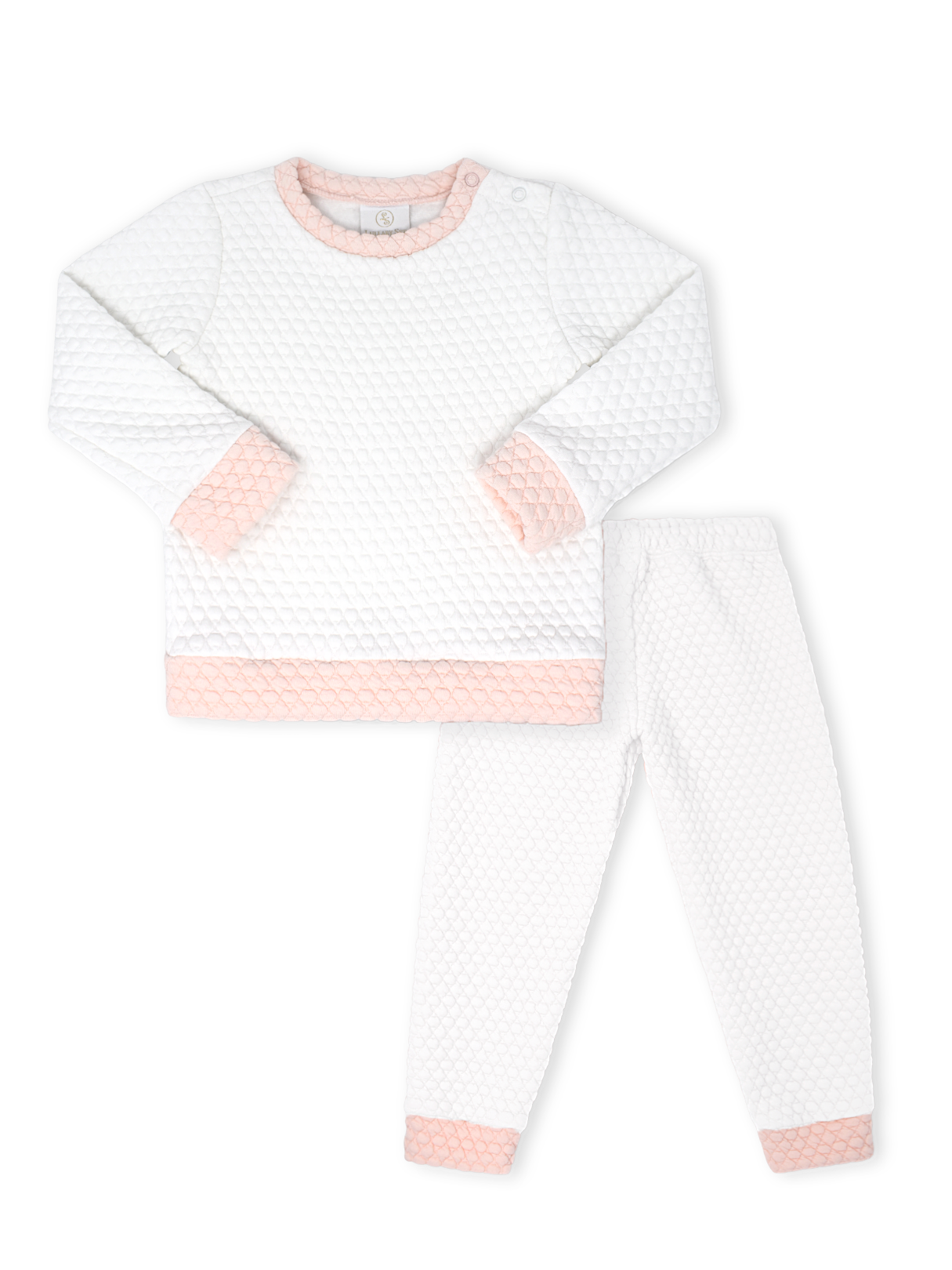 Quilted Sweatsuit Worthington White Quilted Paris Pink Quilted White