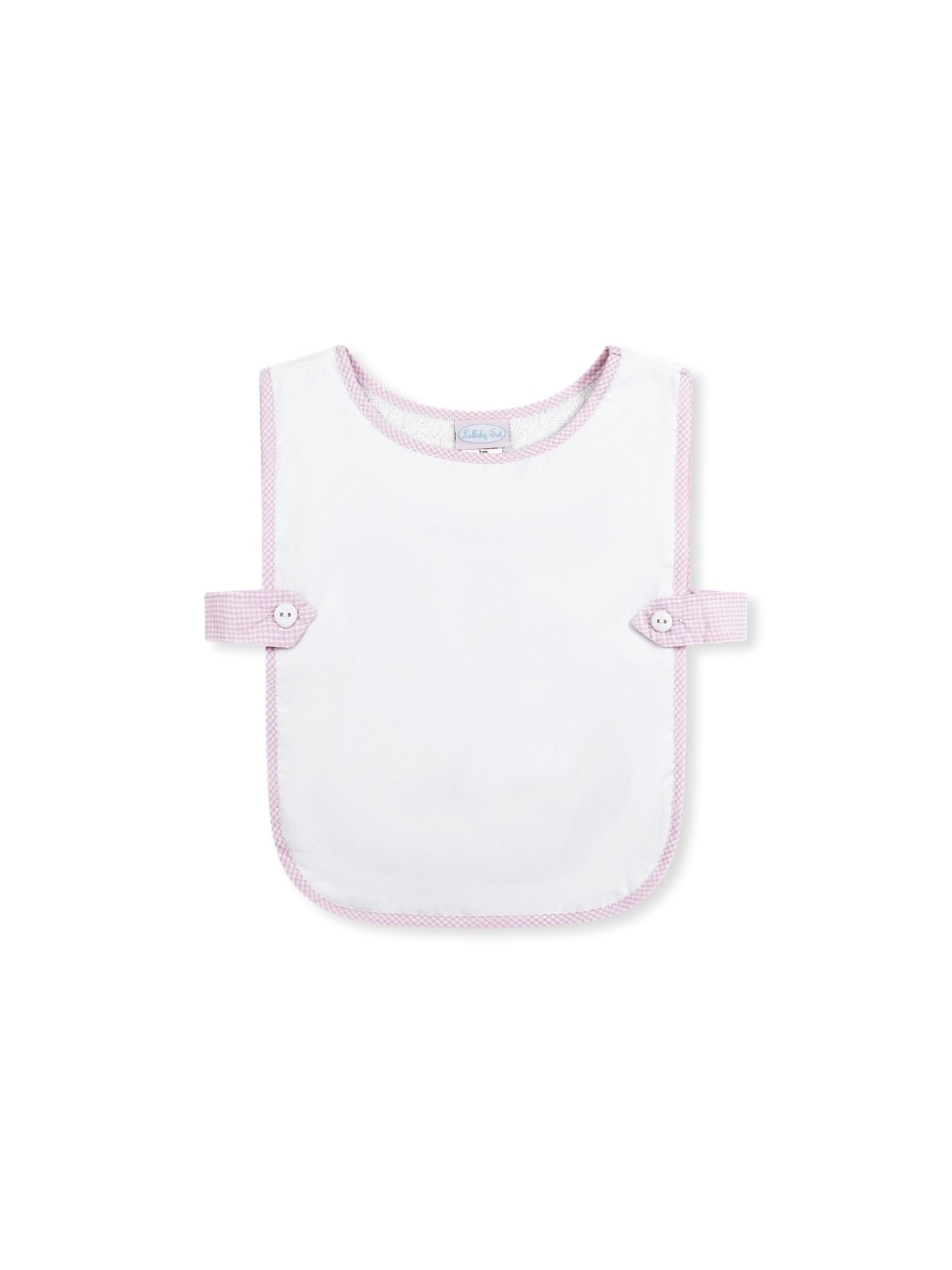 Celebration Bib Baby Pink Miniginham