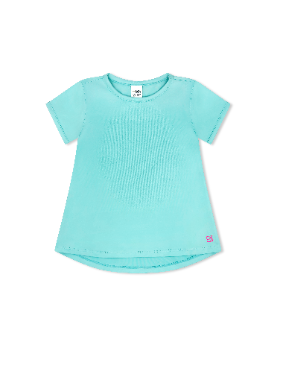 Bridget Basic Tee Totally Turquoise