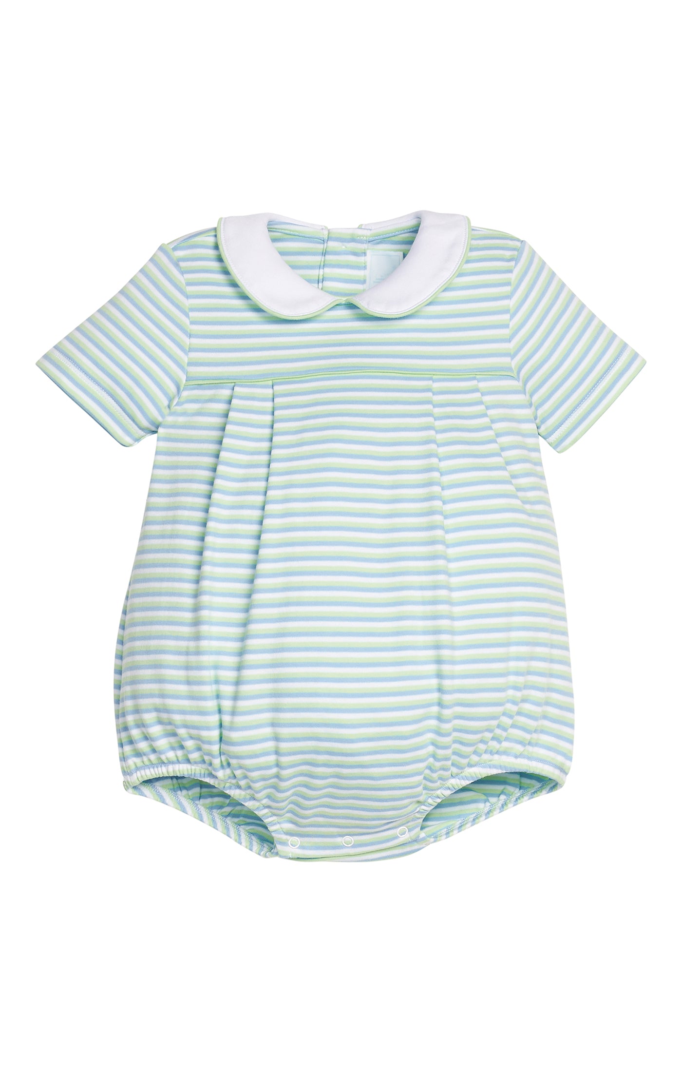 Pleated Peter Pan Bubble Greenview Stripe