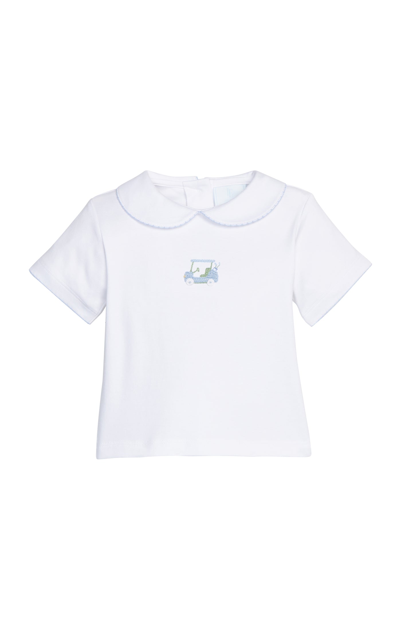 Crochet Peter Pan Shirt Blue Golf Cart