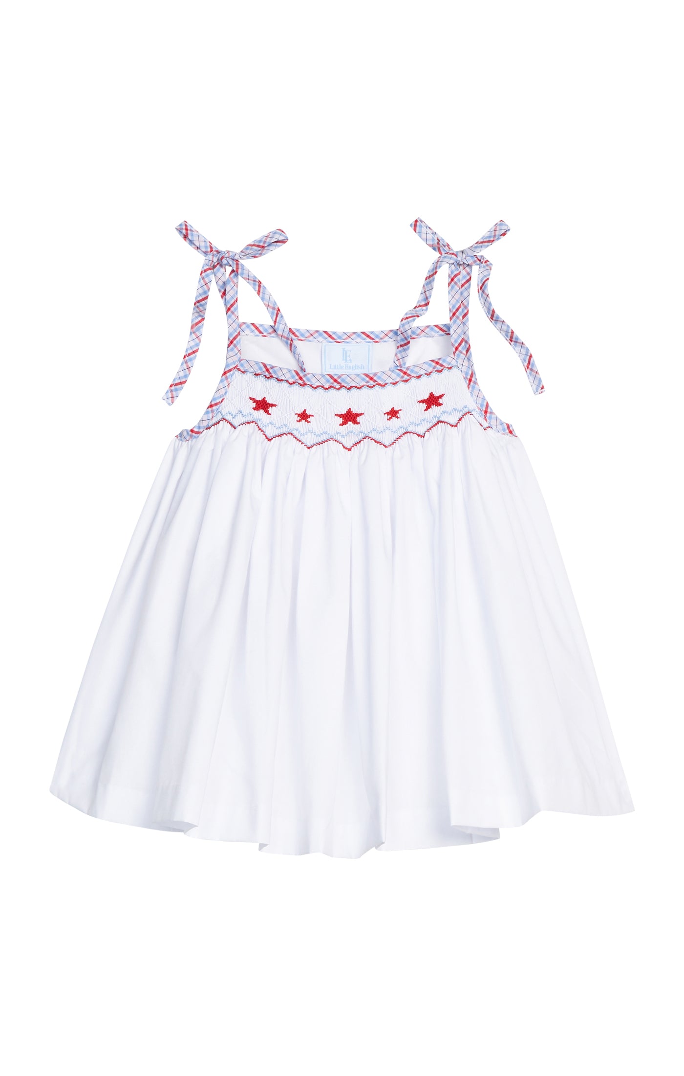 Smocked Tie Shoulder Tank Stars