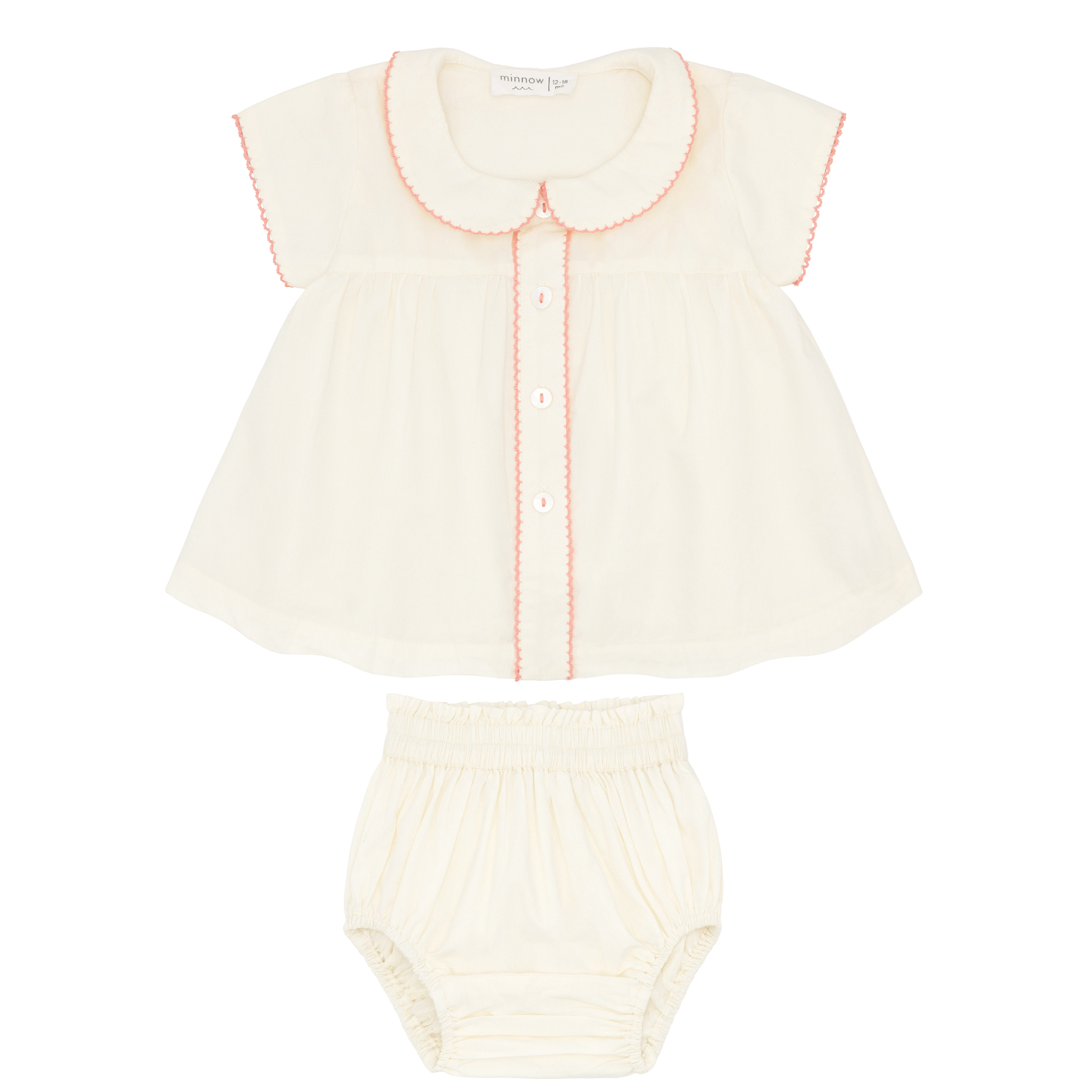 Crème Collared Bloomer Set
