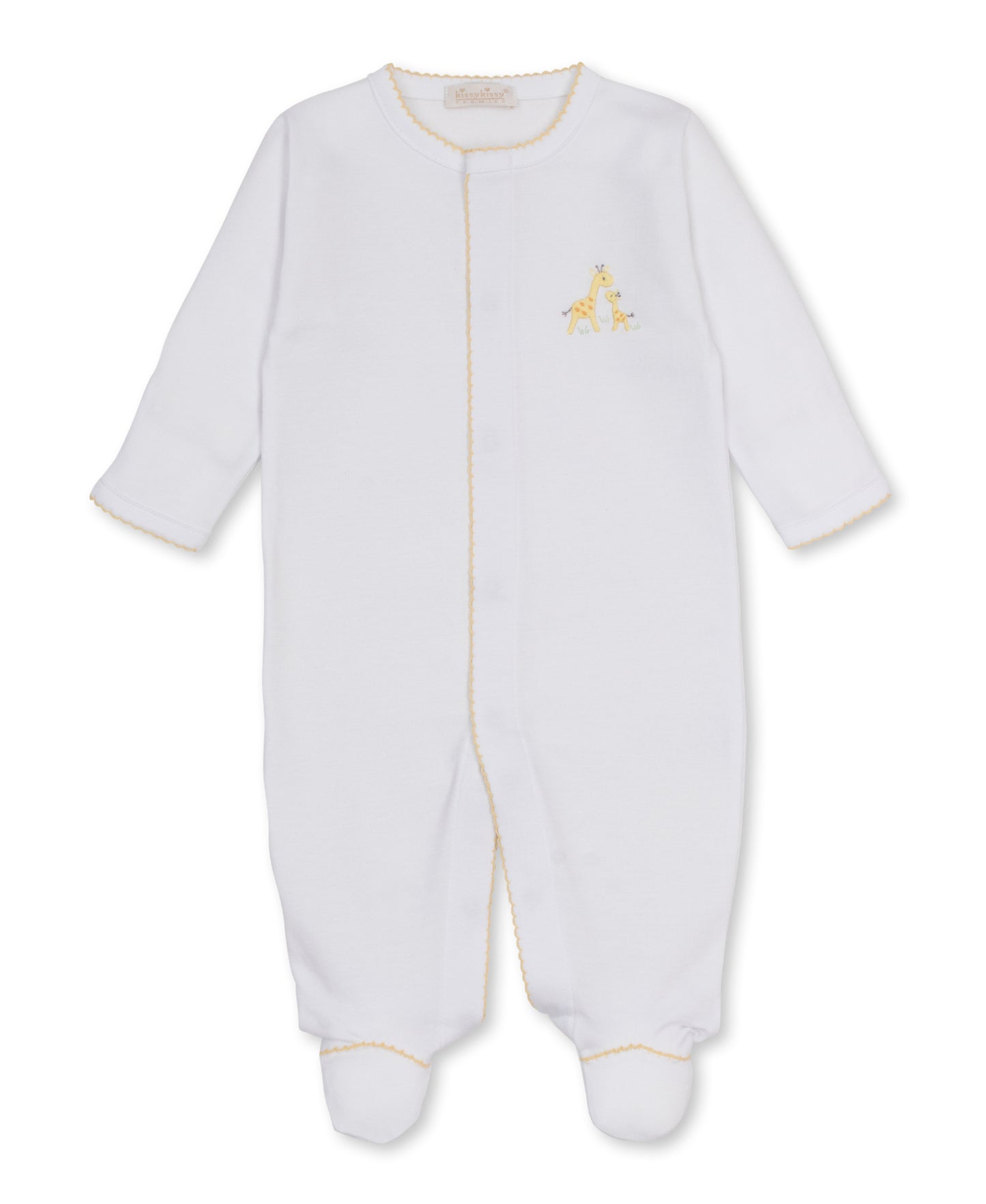 Premier Giraffe Footie White & Yellow