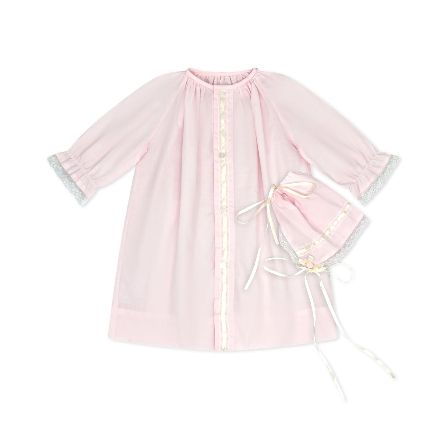Original Daygown Set Blessings Pink, Ecru