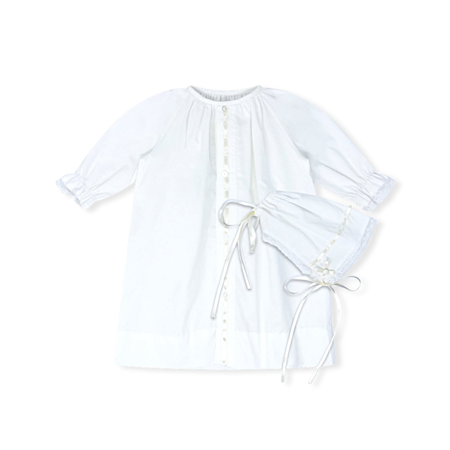 Original Daygown Set Blessings White Batiste, Ecru