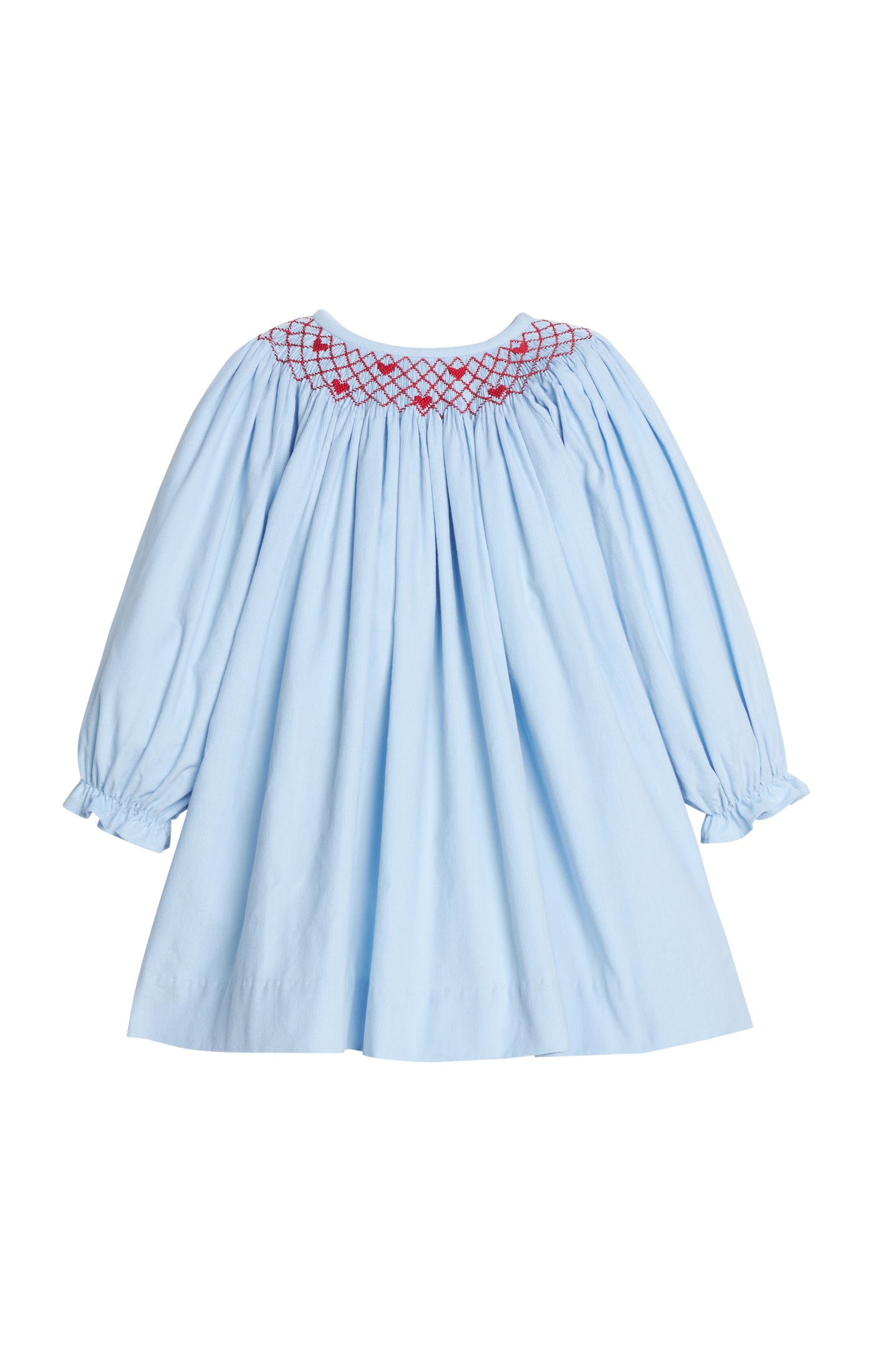 Smocked Bishop Dress Hearts
