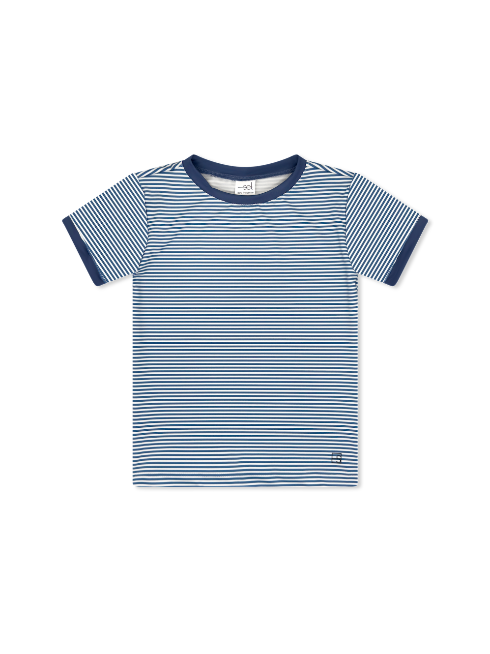 Bradley Basic Tee Baton Rouge Blue Ministripe/Baton Rouge Blue