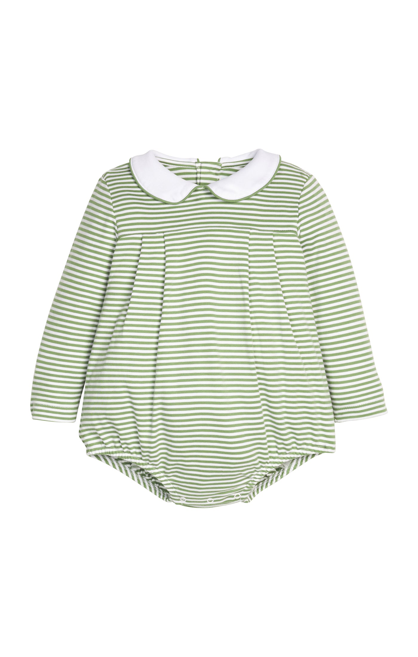 Pleated Peter Pan Bubble Watercress Stripe