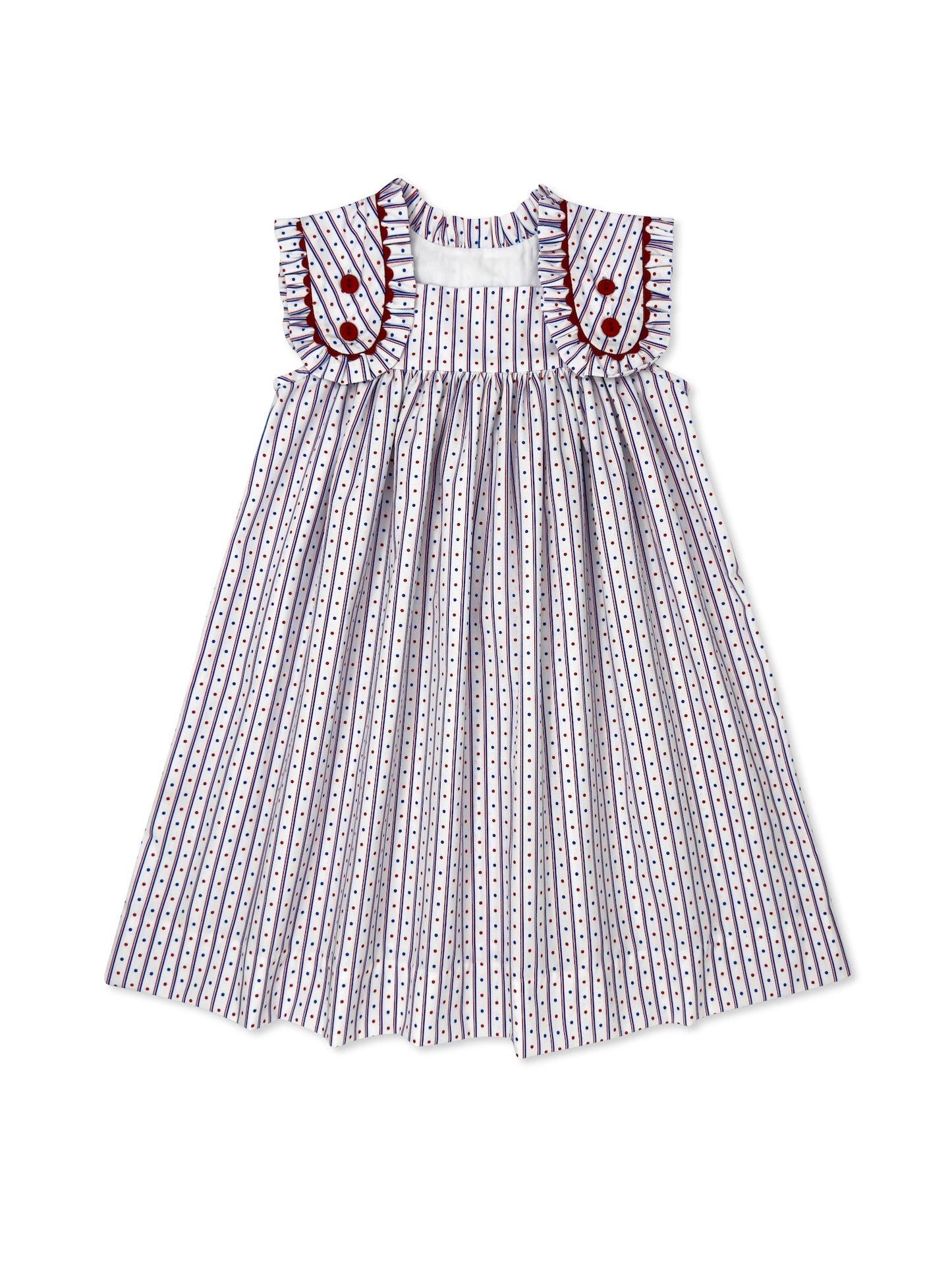 Frances Flap Dress All American/Raleigh Red