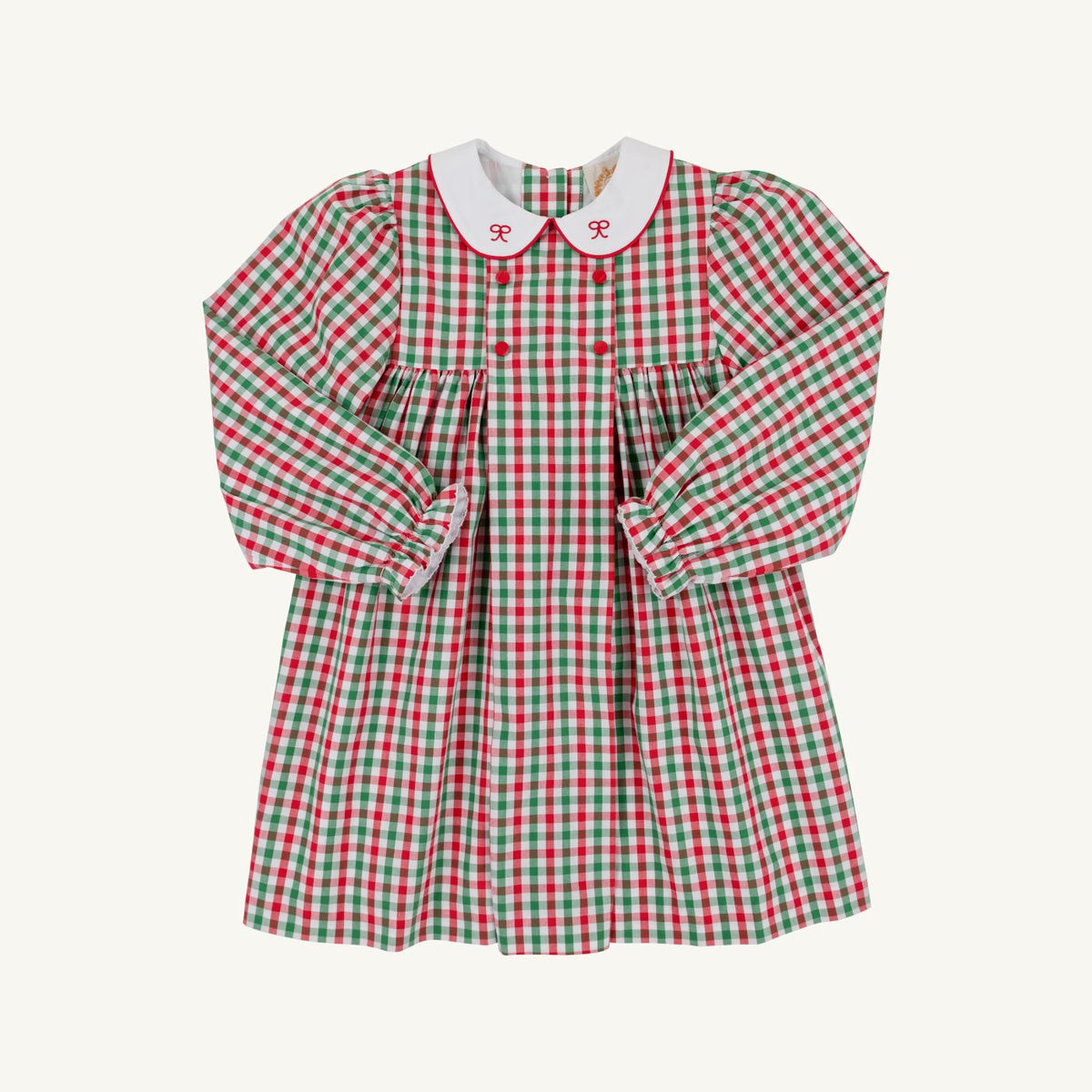 Della Marie Dress Richmond Red and Kiawah Kelly Green Gingham