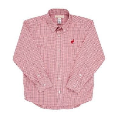 Dean's List Dress Shirt Richmond Red/ Windowpane