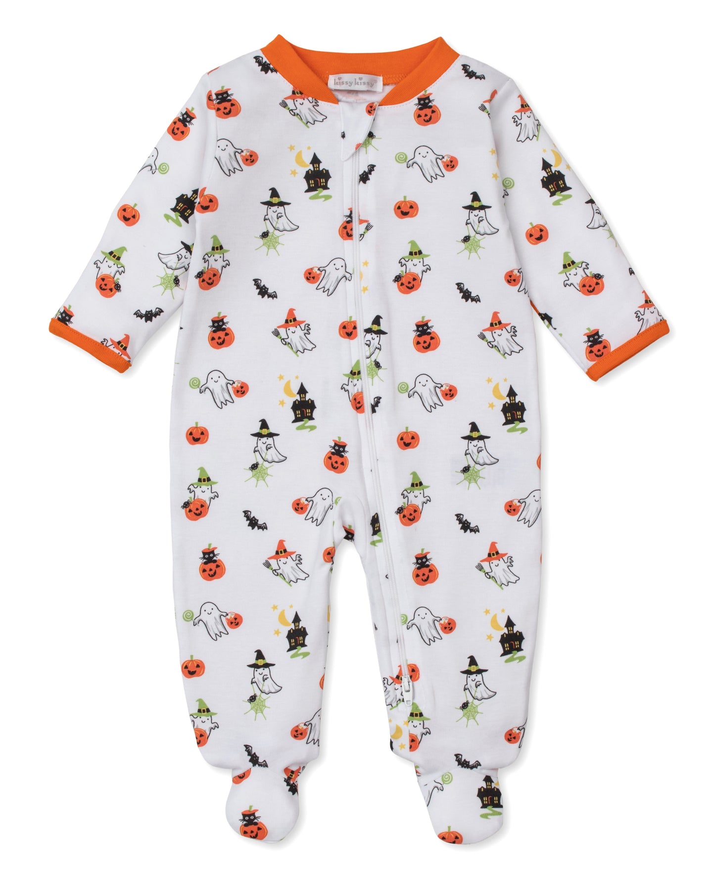Ghostly Cheer Footie with Zipper