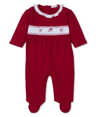 Holiday Med-Footie Red
