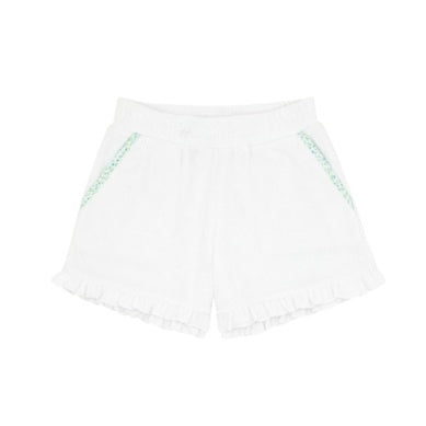 Girls White French Terry Set