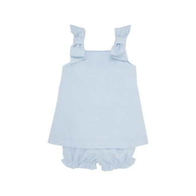 Jillian Jumper Set Acrylic Beale Street Blue Herringbone