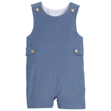 Button Tab John John Stormy Blue Corduroy