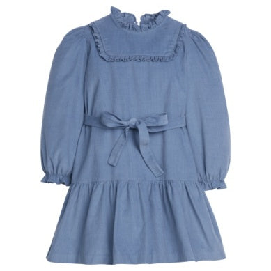 Carrick Dress Stormy Blue Corduroy