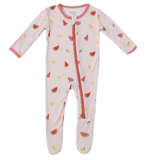 Watermelon Zippered Footie