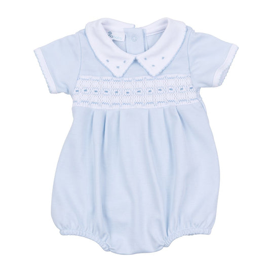 Landry Smocked Bubble Light Blue