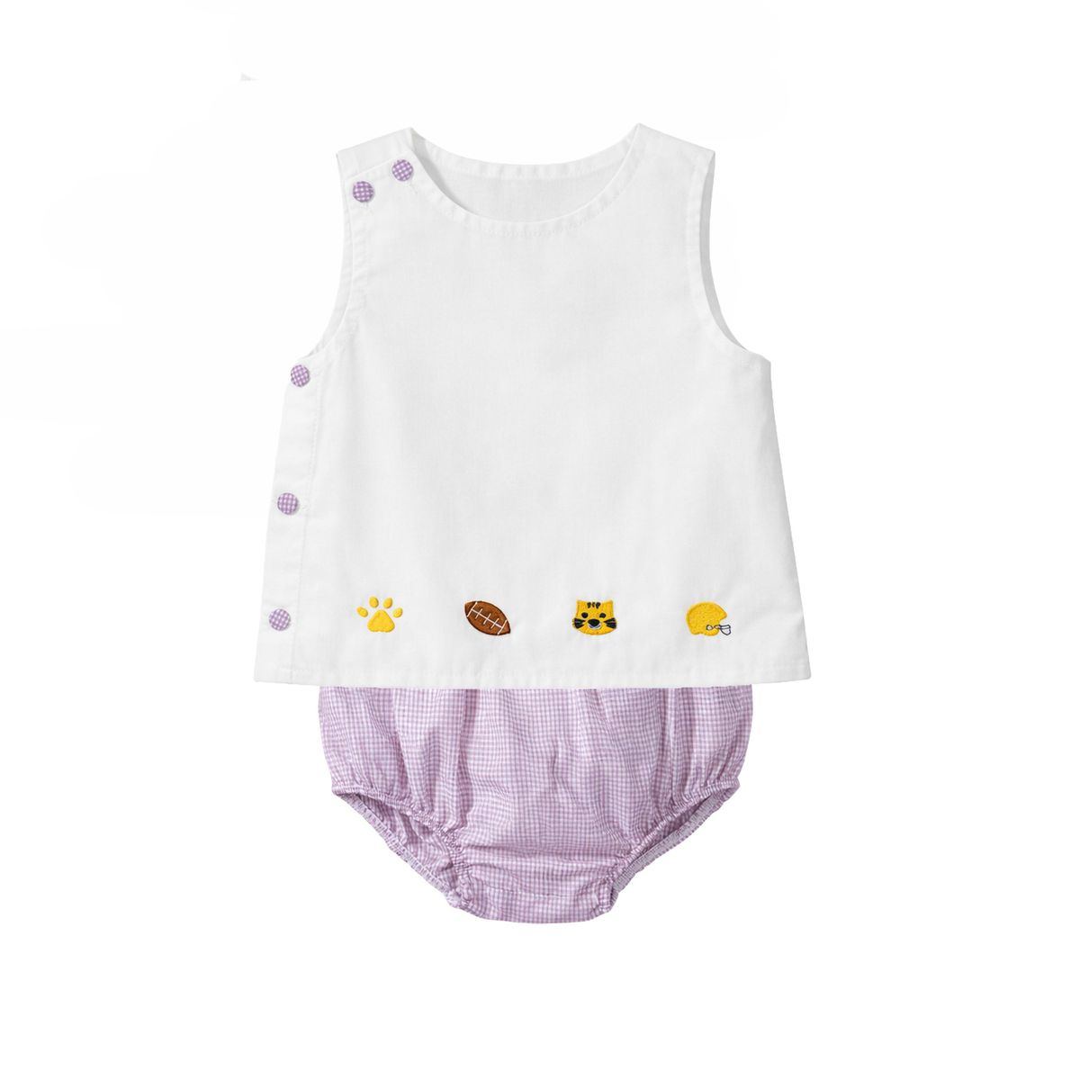 Liam Diaper Set Purple Tigers