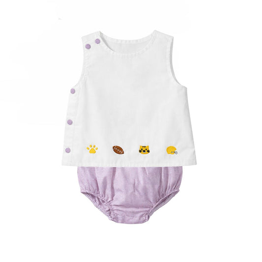 Liam Diaper Set Purple Tigers