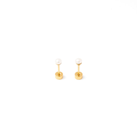 Mini Pearl Stud Earrings