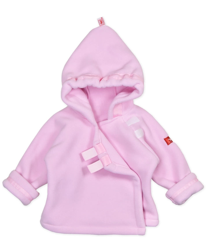 Light Pink Warmplus Fleece Jacket Wrap Close