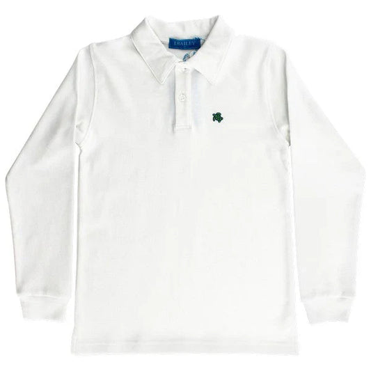 Harry Long Sleeve Polo White