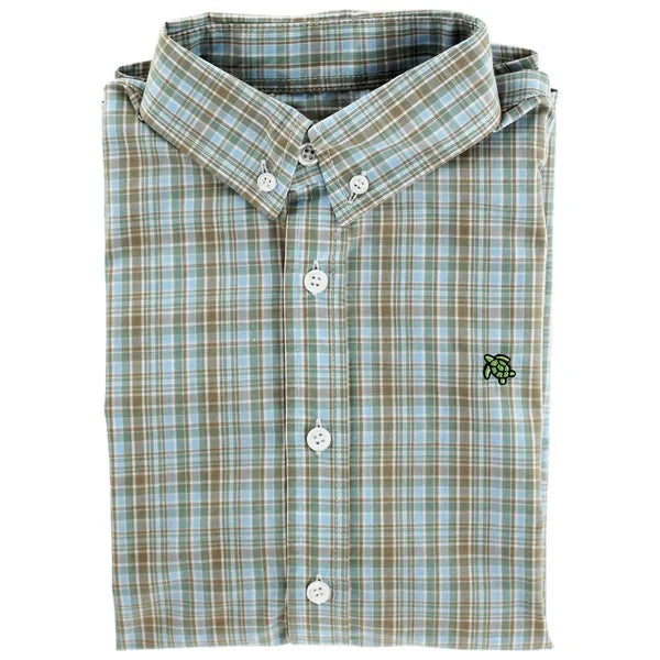 Roscoe Button Down Brownstone