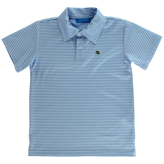 Henry Short Sleeve Performance Polo Blue/White