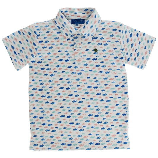 Henry Short Sleeve Performance Polo Fish
