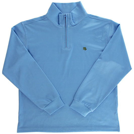 Performance Half Zip Light Blue