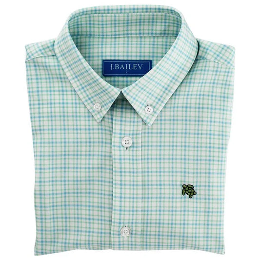 Roscoe Performance Button Down Lagoon