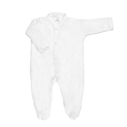 Paty Knit Footie White
