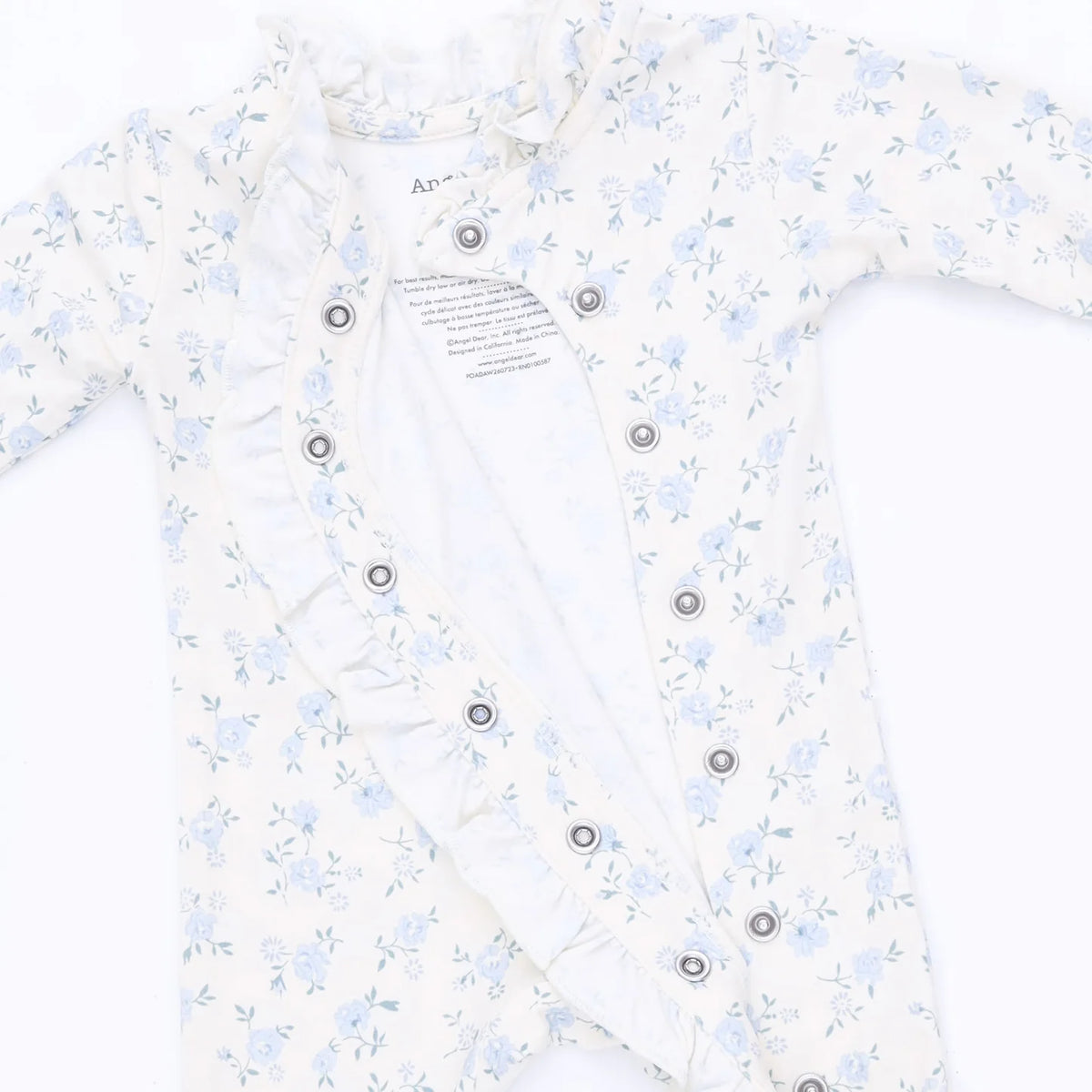 Rose Briar Kimono Ruffle Snap Footie