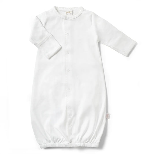 Paty Organic Cotton Interlock Converter Gown White
