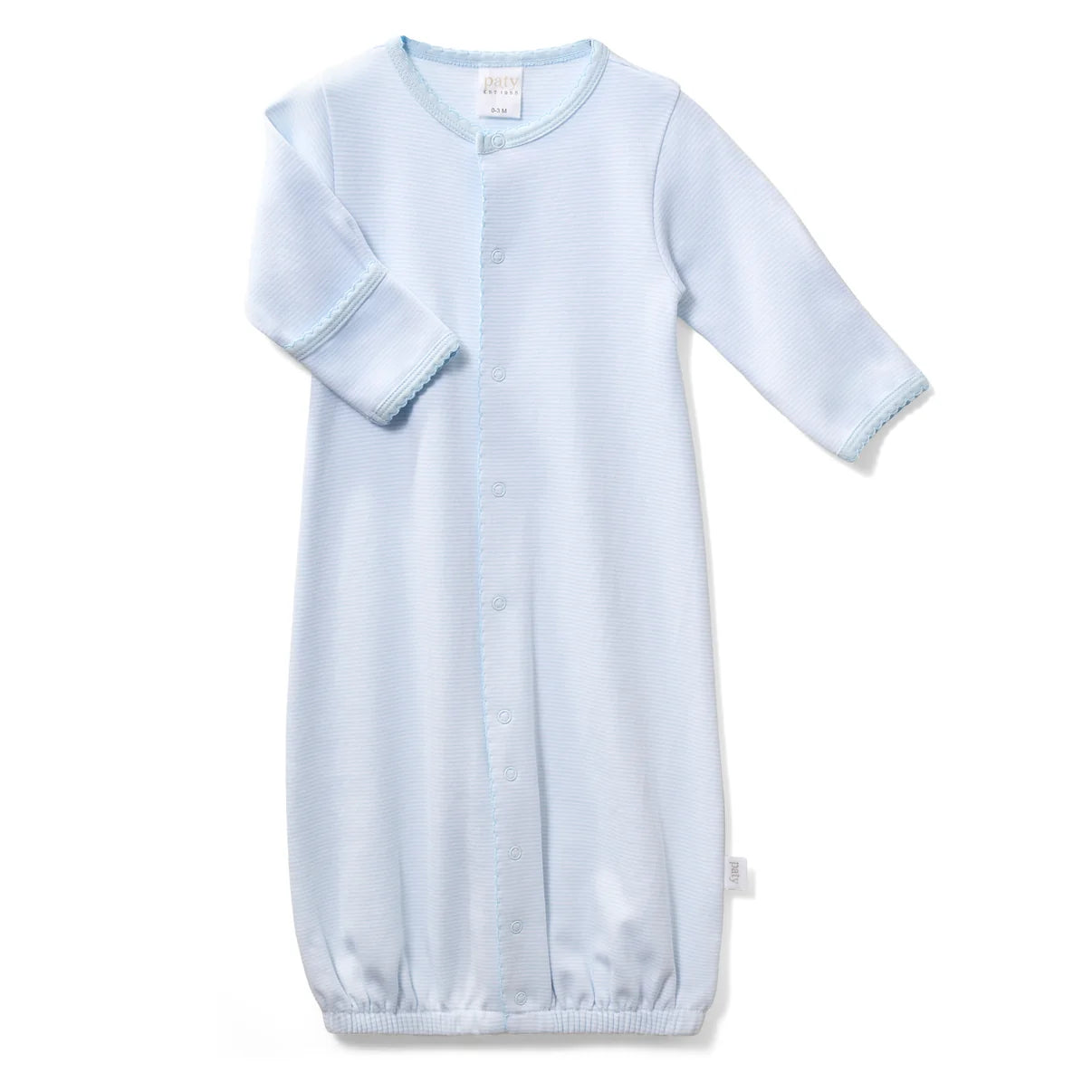 Paty Organic Cotton Interlock Striped Converter Blue Stripe