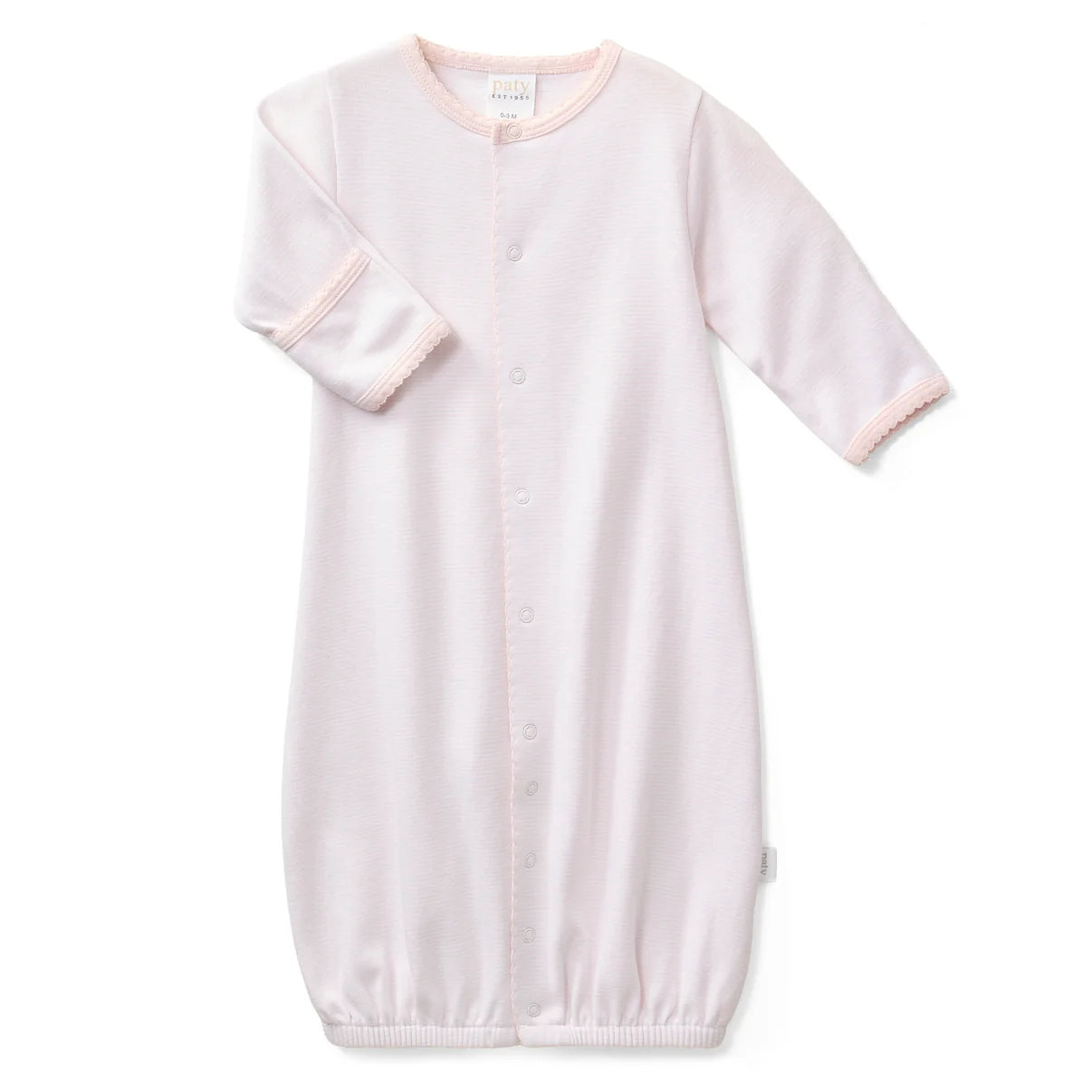 Paty Organic Cotton Interlock Striped Converter Pink Stripe