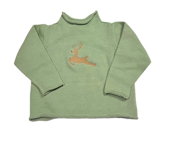 Jersey Rollneck Sweater Sage