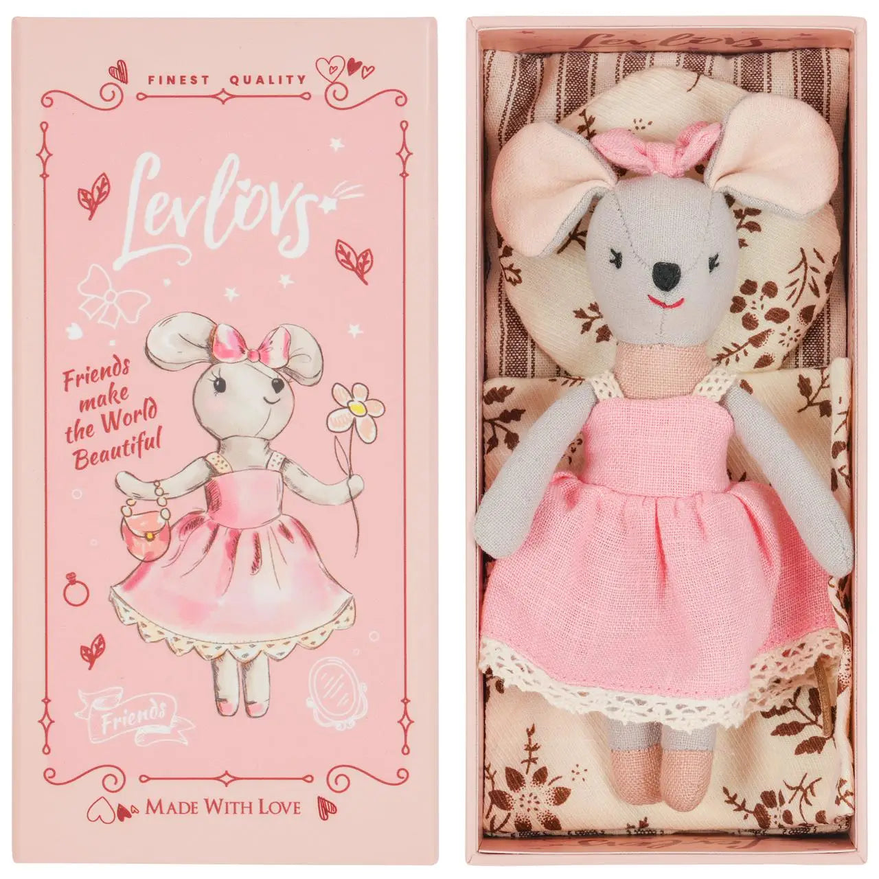 Levlovs Mouse Lili in A Box with the Bedding Summer Gift