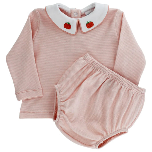 Pumpkin Diaper Cover Set Boys
