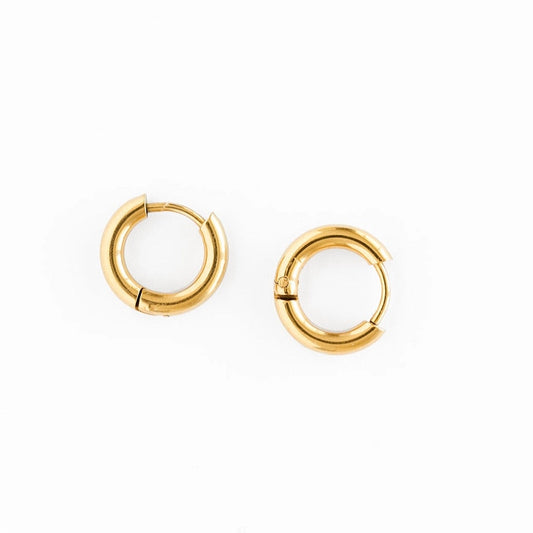 Endless Hoop Stud Earring 10mm