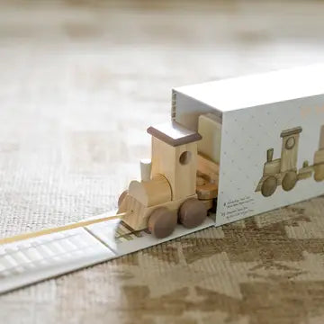 My Little Locomotive Library Wooden Train Book Set
