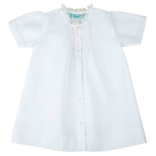 White Newborn Folded Daygown
