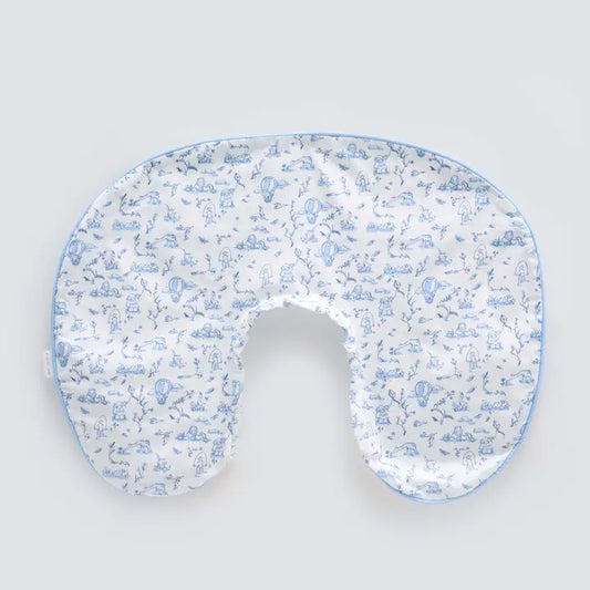 Nursing Pillow Case Toile De Jouy Blue