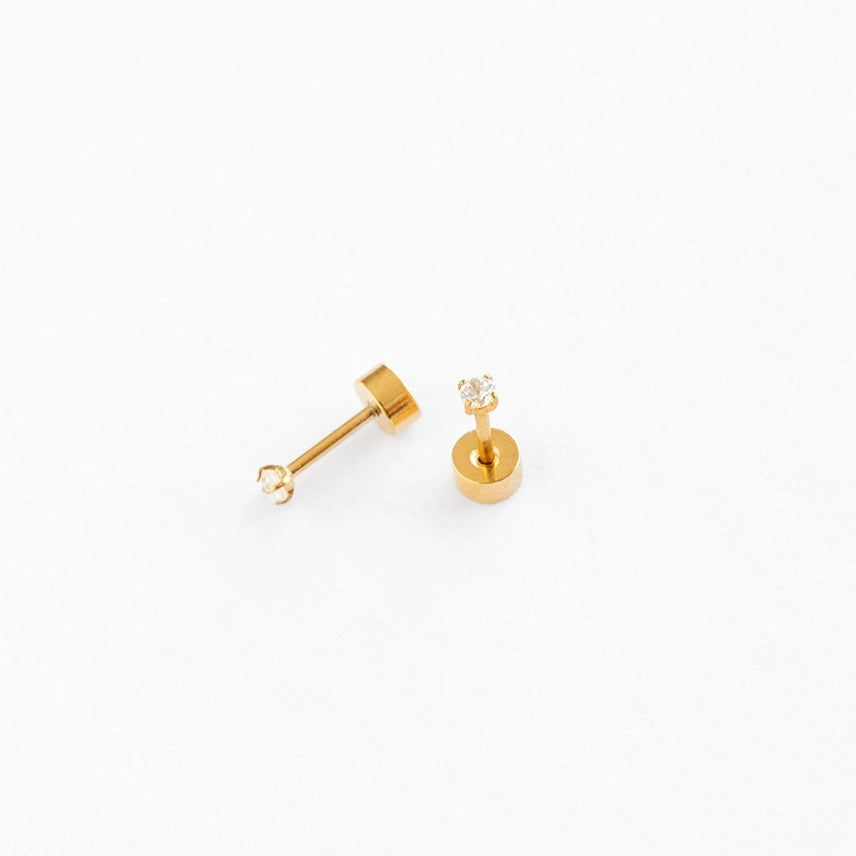 Mini Diamond Stud Earrings