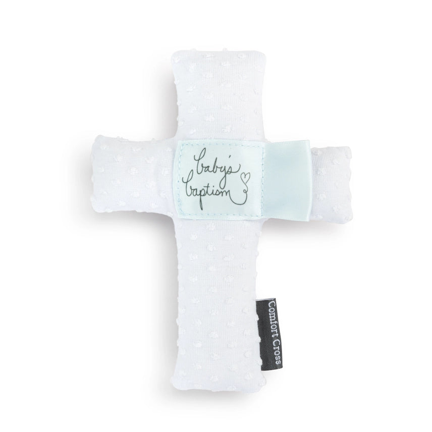 Blue Baptism Comfort Cross